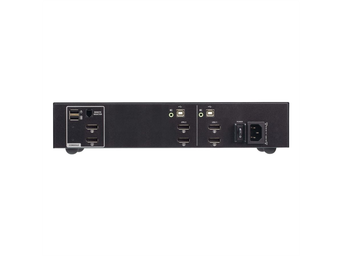 ATEN CS1142DP4 2-Poorts USB DisplayPort Secure KVM Switch