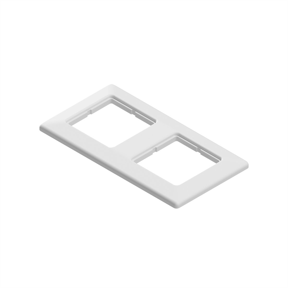 EasyLan double cover frame, white RAL 9010