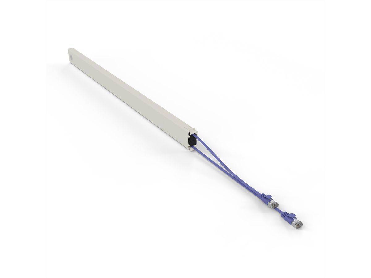 patchbox.one Kassette 46RU STP violett Cat.6a 2,5m