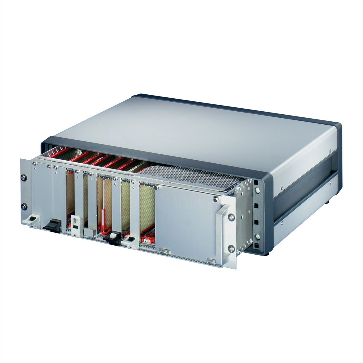 SCHROFF Comptec 19" Desktop Case, Unshielded, Steel Cover, 4 U, 84 HP, 300 mm