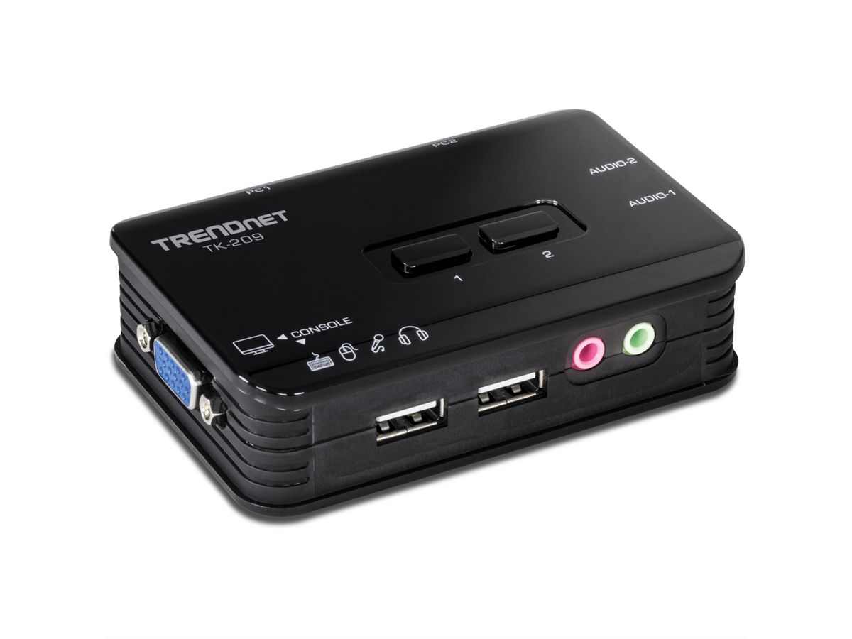TRENDnet TK-209K KVM-switch 2-poorts USB-kit met audio