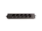 BACHMANN STEP BASE 5x earthing contact, black