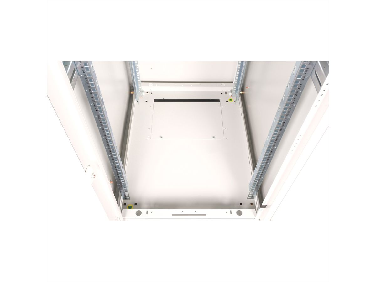 ROLINE 19-inch network cabinet Basic 32 U, 600x800 WxD glass door grey