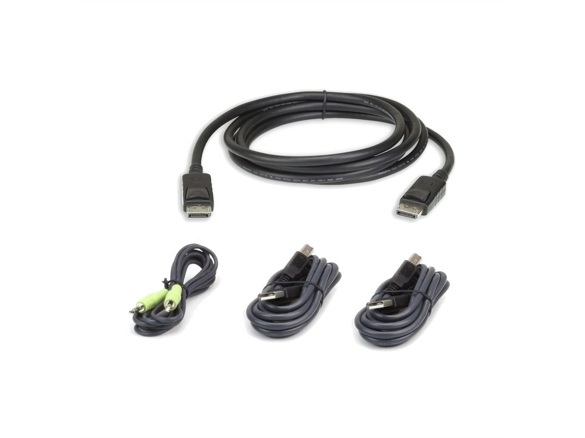 ATEN 2L-7D03UDPX4 USB DisplayPort Secure KVM Kabelset 3m