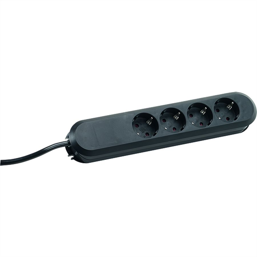 BACHMANN SMART 4xCEE7/3 black power 1.5m CEE7/7