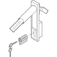 SCHROFF DIN Profile half Cylinder for Varistar and Epcase, key type 333