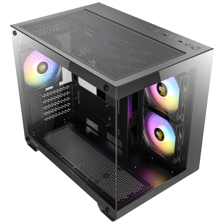 ANTEC CX600M ARGB B Micro-ATX Tower Gaming PC Case, black
