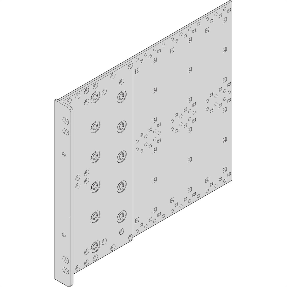 SCHROFF EuropacPRO Side Panel for Textile Gasket, Type R, 6 U, 175 mm