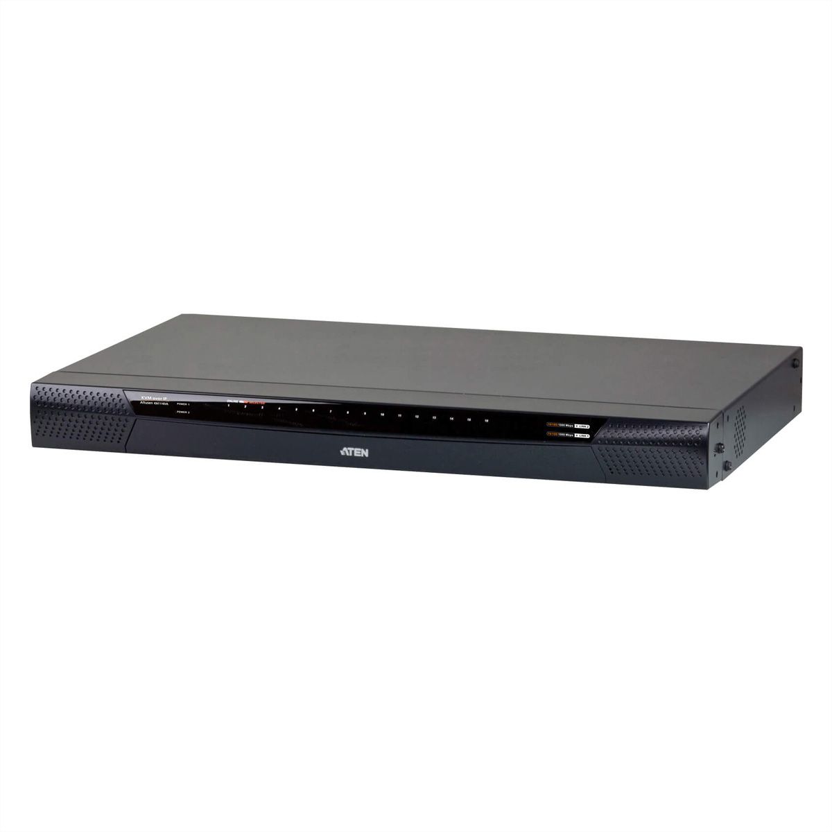 ATEN KN1116VA KVM over IP switch, 16 poorts, 2 bussystemen, voor cat.5e/6, met geluidsoverdracht en virtuele gegevensdragers